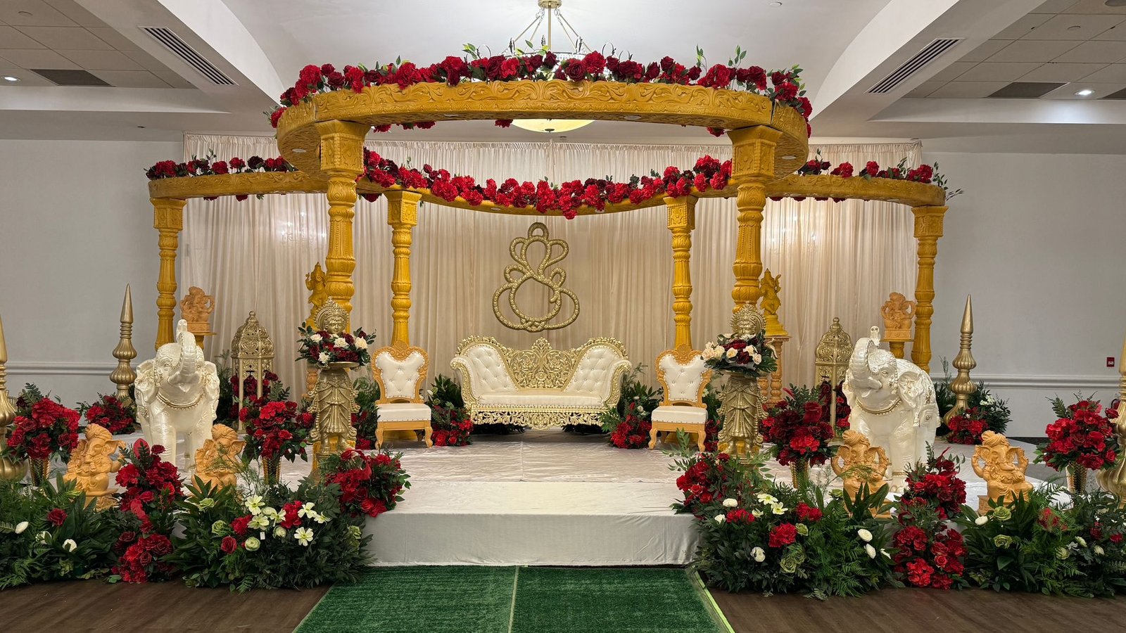 Avni mandap package with elegant Indian wedding decor in Toronto
